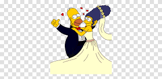 <p>HOMER AND MARGE</p>