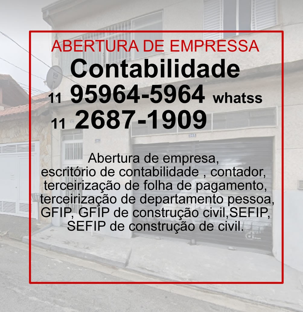 <p>ABRIR EMPRESA - Regularização de empresas, Regularização de empresas na receita federal, Regularização de escrituração, Regularização de escrituração fiscal, Regularização de escrituração contábil, Regularização de obrigações acessórias.</p><p>Especialista em GFIP de construtora, GFIP de construção civil, certidão negativa, contabilidade de armazéns gerais, abertura de armazéns gerais, legislação trabalhista, impostos.</p><p>Escrita fiscal de armazéns gerais, armazém geral, Escrituração fiscal de armazéns gerais, Escrituração fiscal de armazém geral.</p>